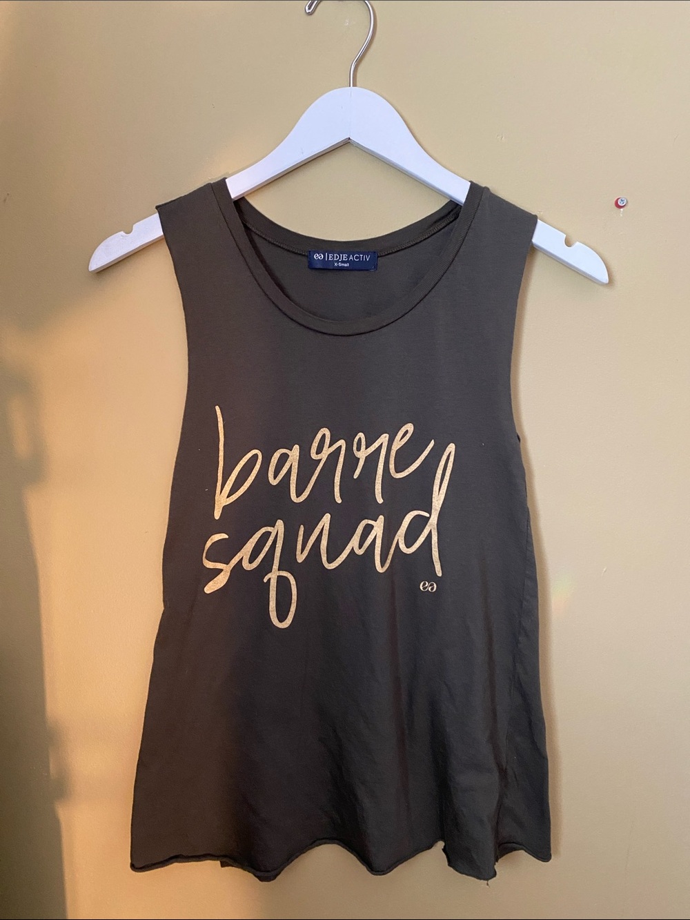 Women’s Black 'Barre Squad' Graphic Tank, XS